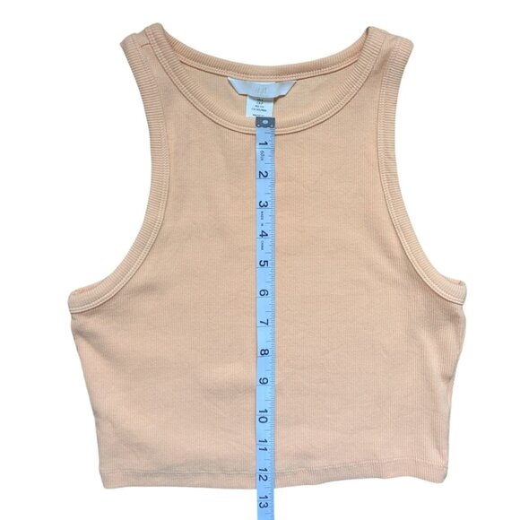 H&M Orange Ribbed Summer Tank Top Women Size Small - Picture 8 of 13